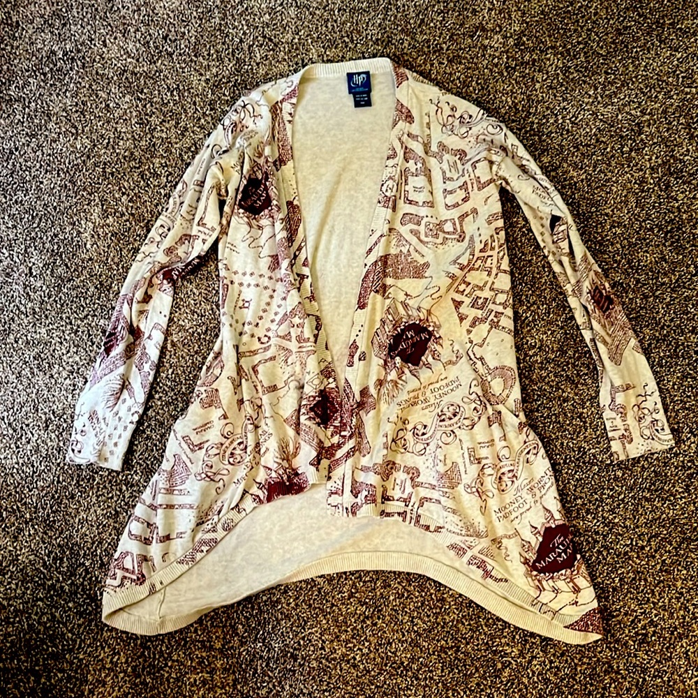 Harry Potter Maruader’s Map Cardigan